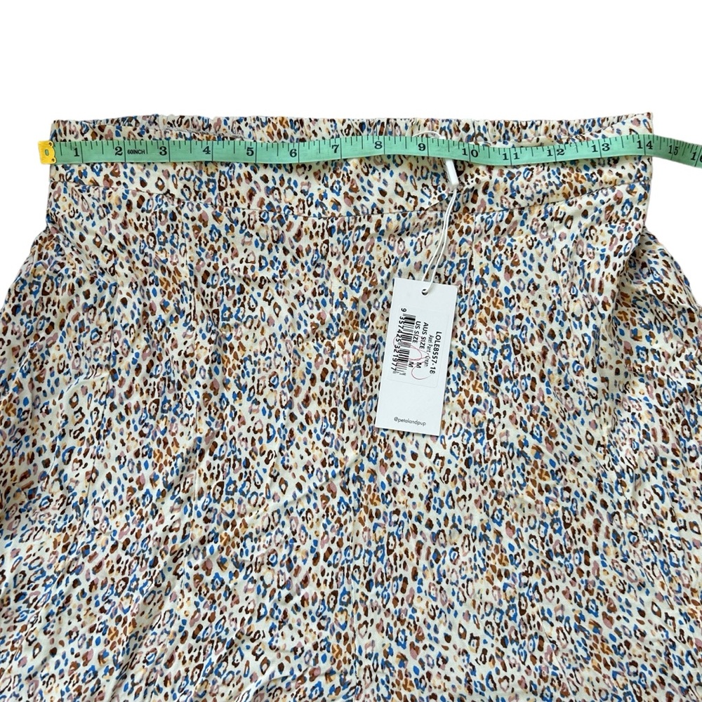 NWT Petal & Pup AXEL wide leg pull on cream leopard print pants size medium - Picture 6 of 8